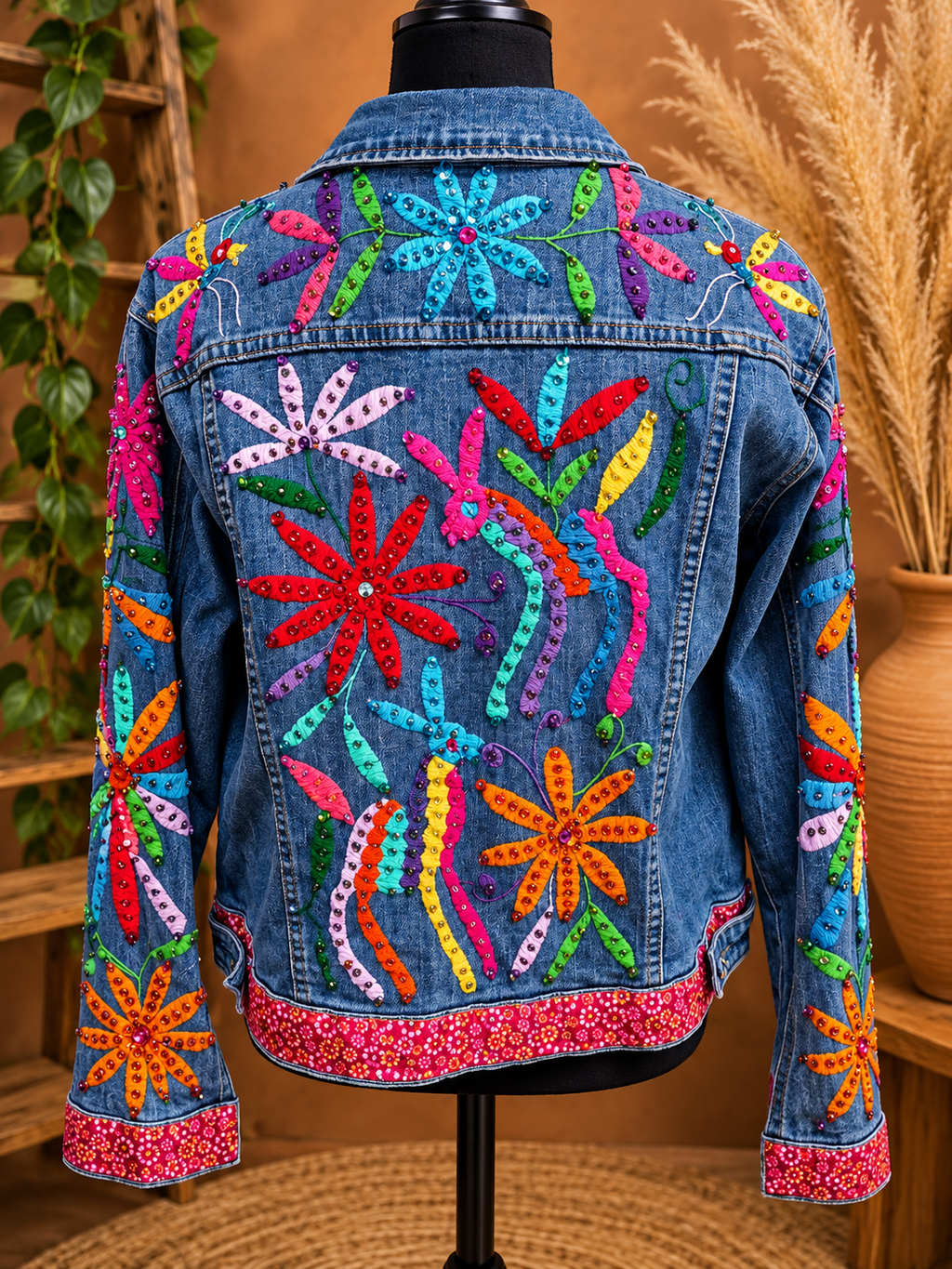 CHAQUETA JARDÍN IMPERIAL ROJO