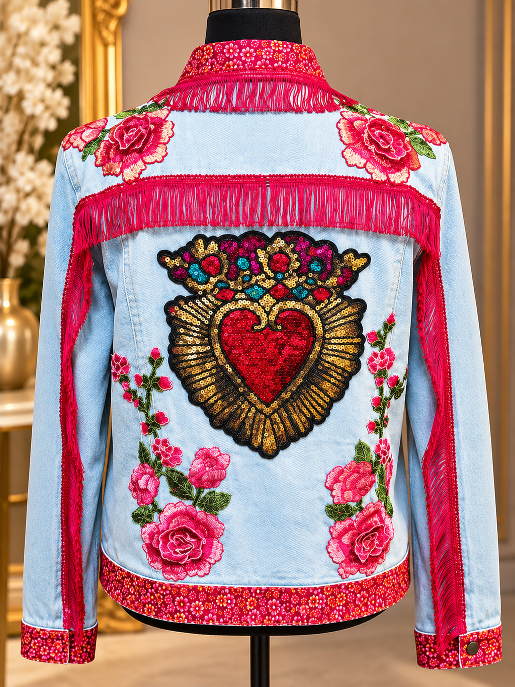 CHAMARRA CORAZON DE ROSAS IMPERIAL