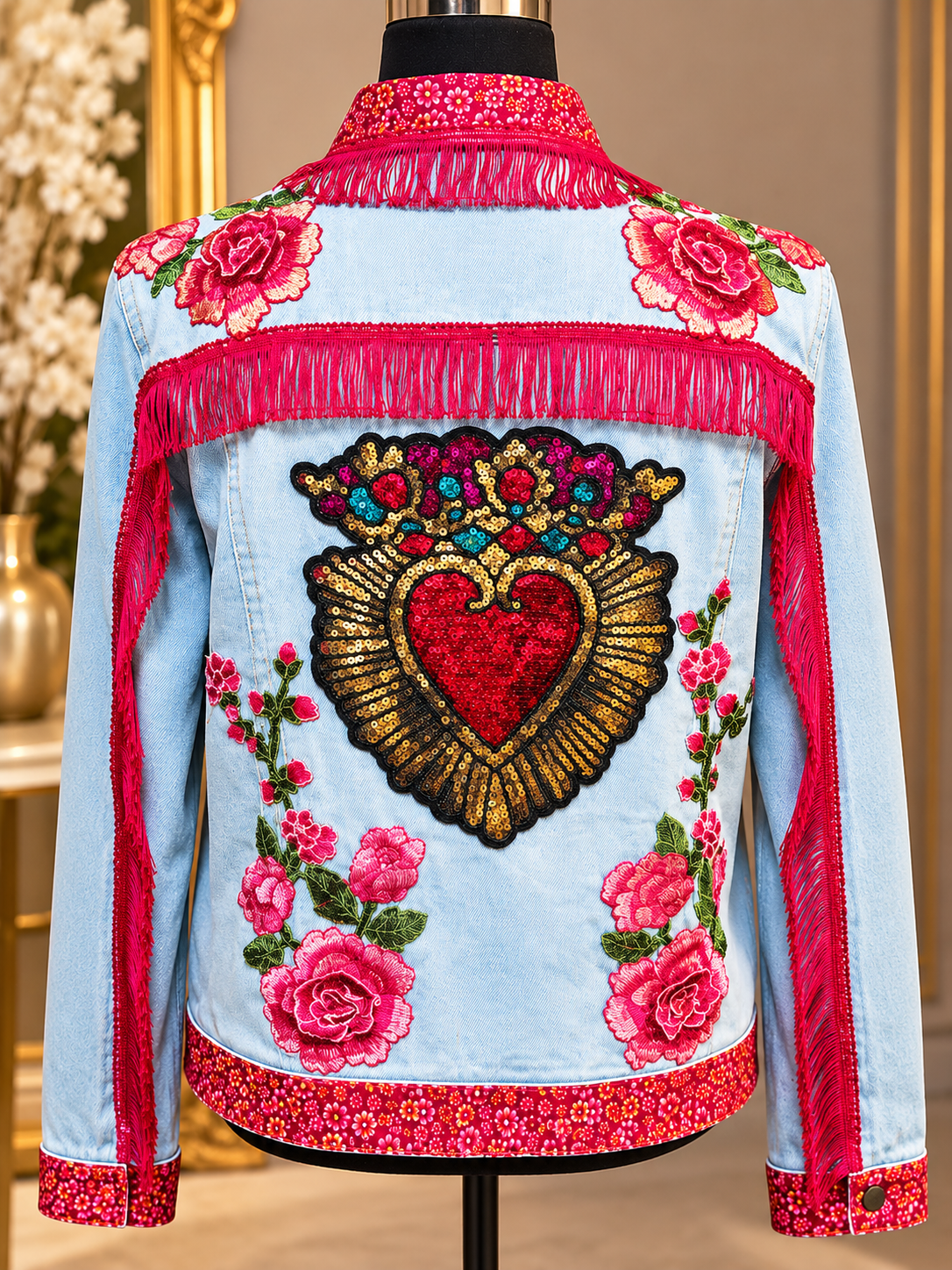 CHAMARRA CORAZON DE ROSAS IMPERIAL