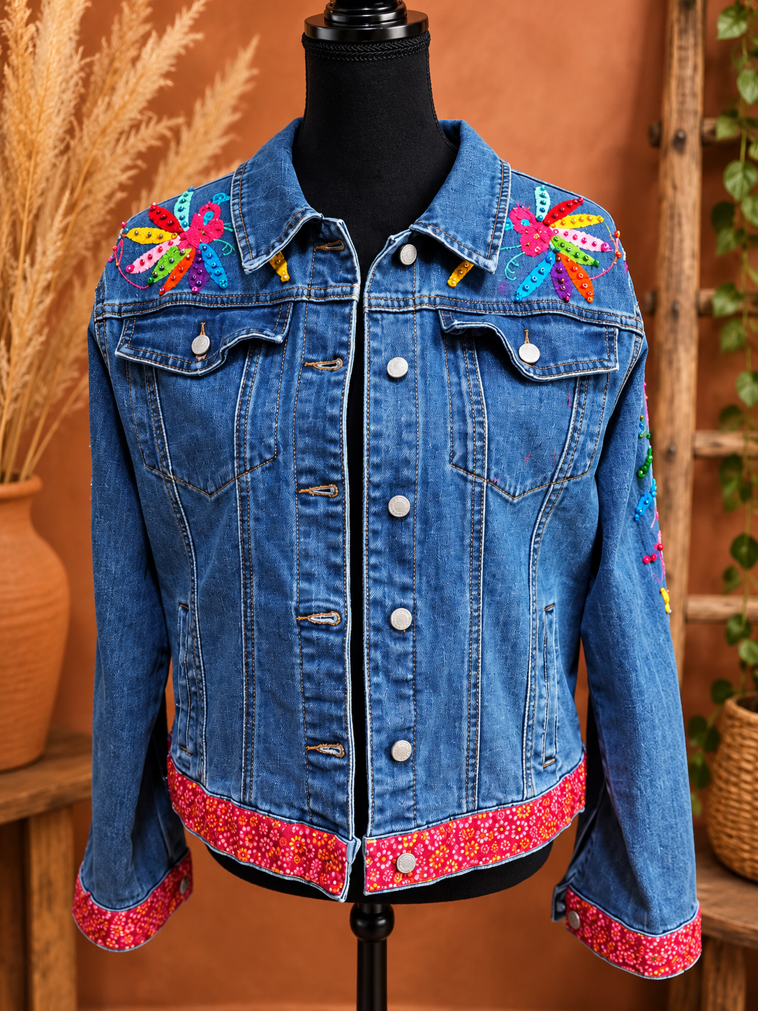 CHAQUETA JARDÍN IMPERIAL ROJO