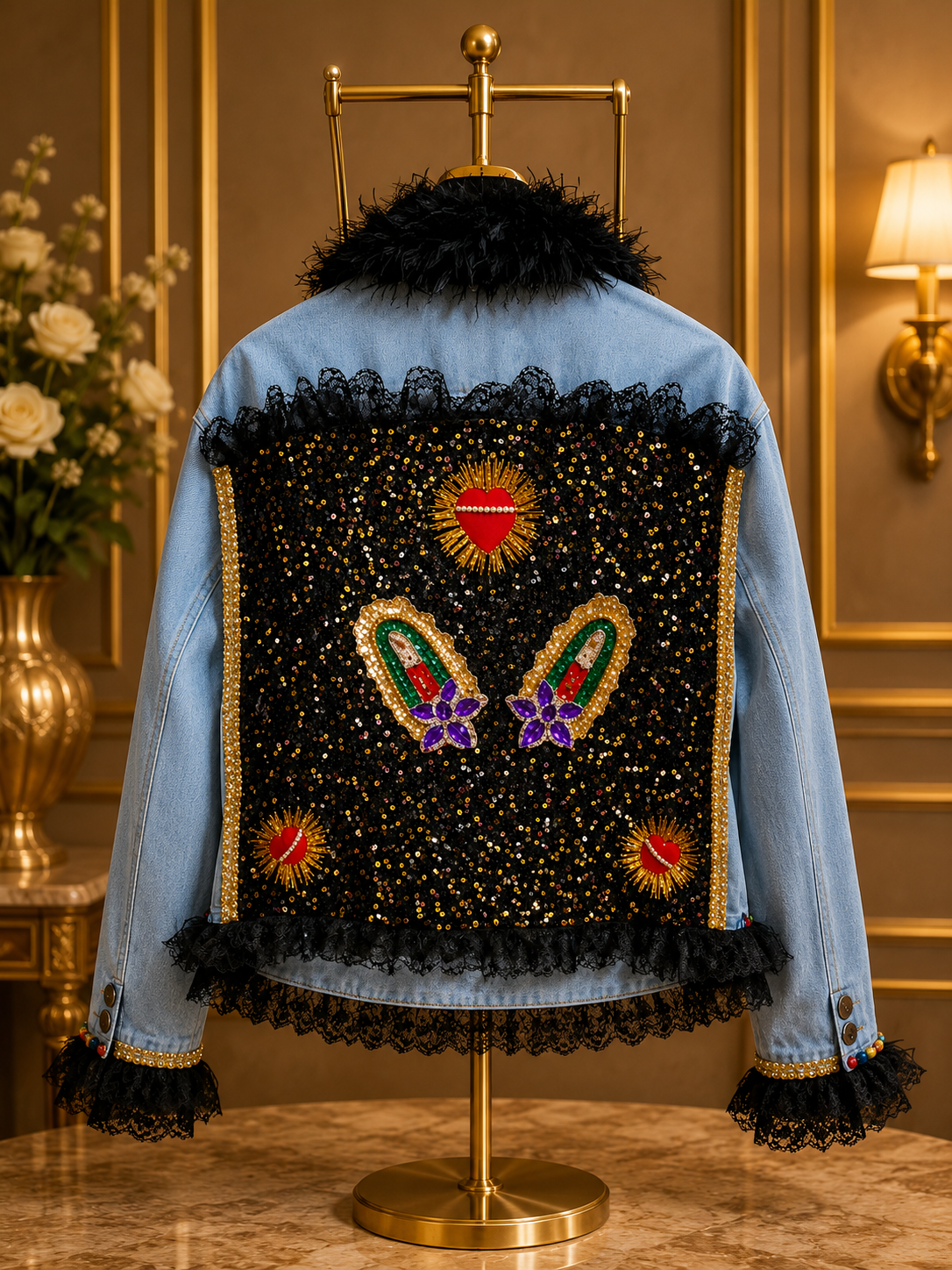 CHAMARRA “CORAZÓN NOIR IMPERIAL”